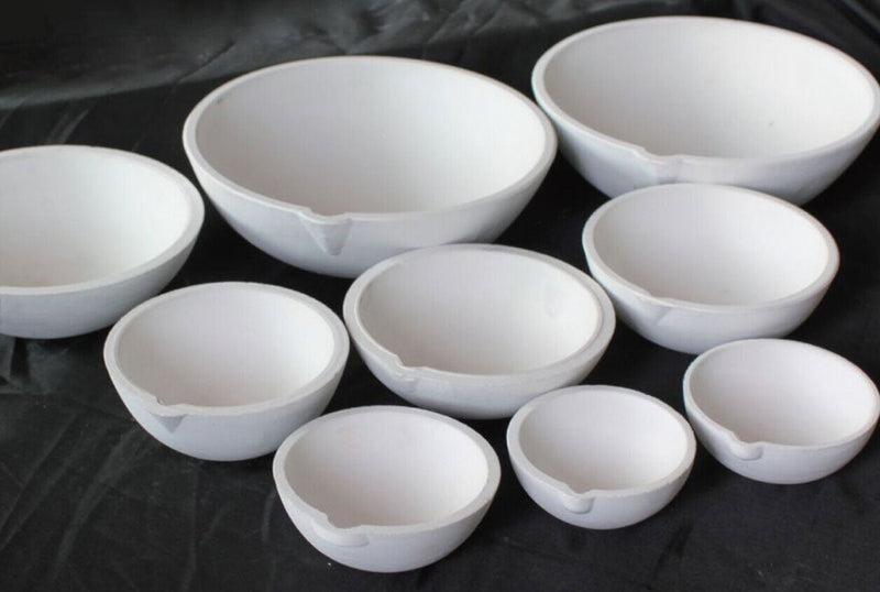OTOOLWORLD Ceramic Crucible Bowl Dish Cup Furnace Melting Casting Refining Gold Silver (100g) 100g - NewNest Australia