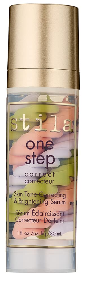 Stila One Step Correct Skin Tone Correcting & Brightening Primer Serum, Make Up Primer Neutralises Redness and Sallowness to Even Out Complexion, Face Primer to Hide Blemishes - 30ml - NewNest Australia