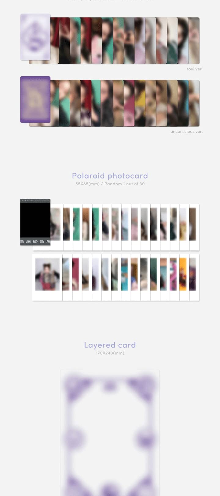 Billlie The Collective Soul and Unconscious : Chapter one 2nd Mini Album Unconscious Version CD+76p PhotoBook+1p ID Photo+2p PhotoCard+1p Polaroid+Layered Card+Sticker+Tracking Sealed - NewNest Australia