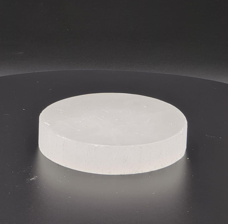 LANDSTER Selenite Charging Plate Charging Disc Crystal Charging Plate Selenite Plate Disc Selenite Round Plate Healing Gemstone Cleaning Decoration Home Decor 15 cm - NewNest Australia