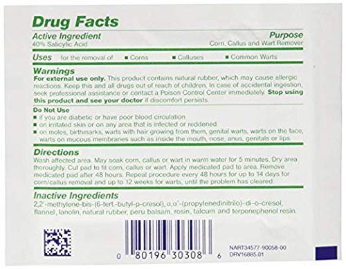 Curad Mediplast Corn, Callus & Wart Remover, 2 Pads - NewNest Australia