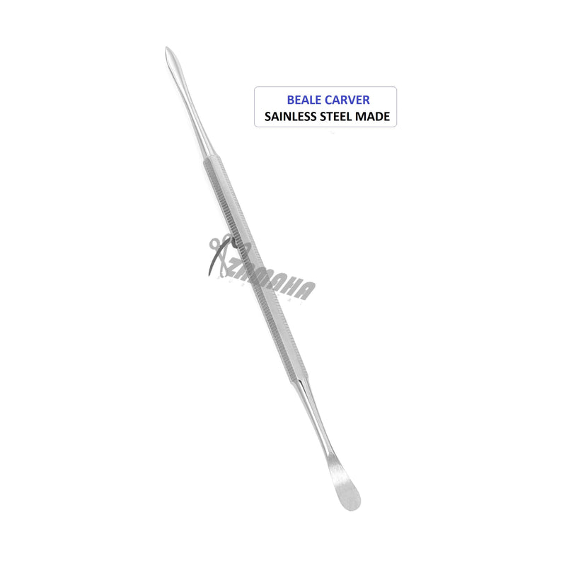 ZAMAHA UK 04 PCS Wax Carving Tools Dental Waxing Instruments, Stainless Steel Wax Carvers Set - Metal Clay Sculpting Pottery Sculpture Tools - Double Ended DIY Waxing Modeling Kits, Silver - NewNest Australia