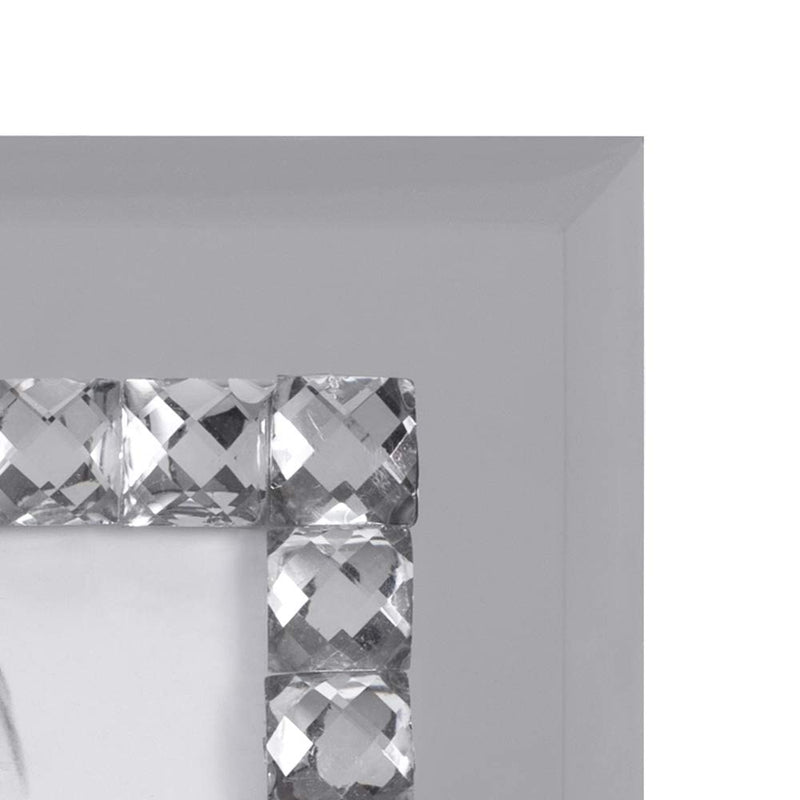 NewNest Australia - Malden International Designs Malden Brilliance Jewel Mirror Picture Frame, 5x7, Mirrored 