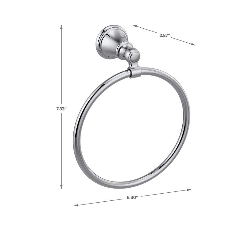 Delta Faucet 73246 Woodhurst Towel Ring, Polished Chrome - NewNest Australia