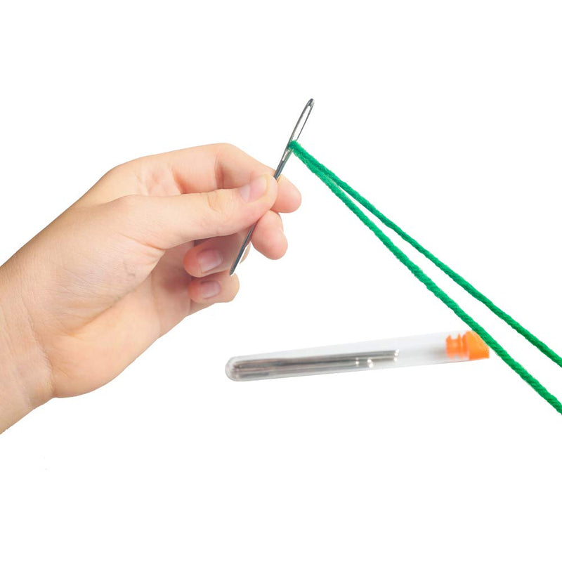Hekisn Large-Eye Blunt Needles, Stainless Steel Yarn Knitting Needles, Sewing Needles, Crafting Knitting Weaving Stringing Needles,Perfect for Finishing Off Crochet Projects (9 Pieces) 9 Pieces - NewNest Australia