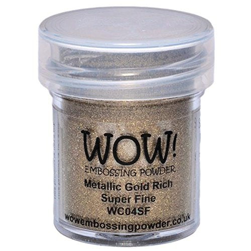 Wow! Embossing Powder Metallic Bundle: Gold, Silver, Platinum and Copper, 15ml (1) (1, Brown) - NewNest Australia