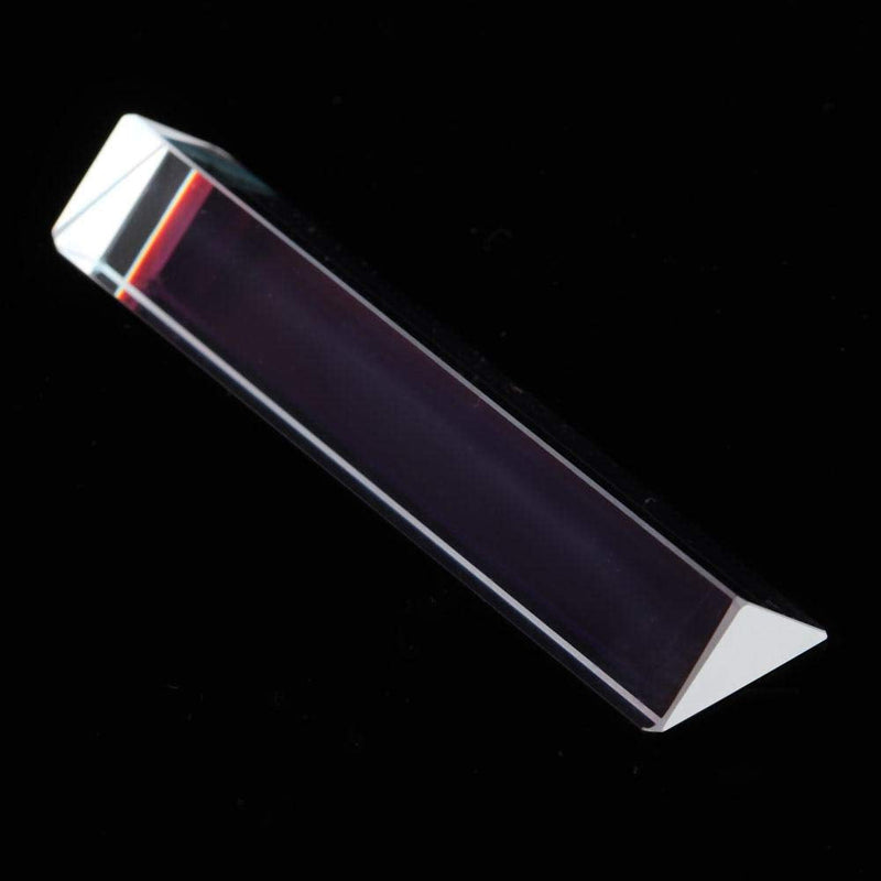Optical Glass Prism, K9 Optical Glass Triangle Prism Right Angle Prism for Physics Teaching Tools(15x15x87mm) 15*15*87mm - NewNest Australia