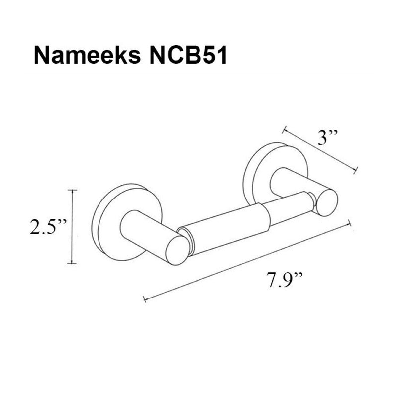 Nameeks NCB51 NCB Toilet Paper Holder, One Size, Black - NewNest Australia