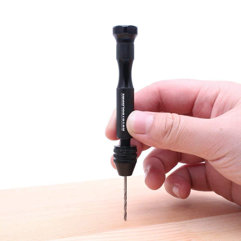 Precision Pin Vise Hand Drill with 25pcs Micro Twist Drill Bits Set (0.5-3.0mm) Mini Hand Drill Rotary Tool for PCB,Metal,Wood,Jewelry,Plastic,Resin Manual Making DIY Assembling Drilling - NewNest Australia