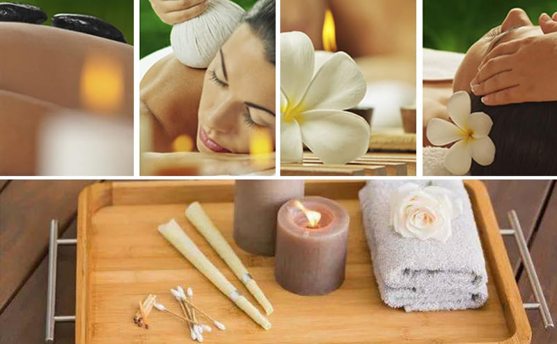 Ear Candles For Ear Wax Removal, Colorful Natural Beeswax Fragrance, Organic Plant Material, Hollow Cone Candles With Discs For Ear Protection, Relaxation And Cleaning, 12 Items - NewNest Australia