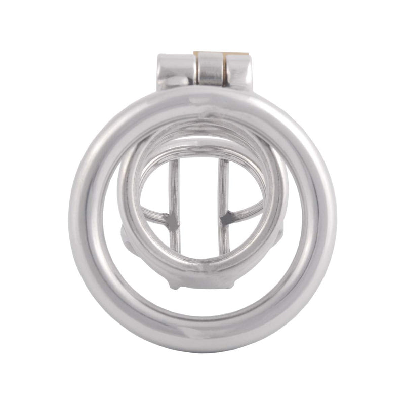 TERNENCE Stainless Steel Small Male Chastity Device Ergonomic Design Stealth Lock for Adults Solitary Extreme Confinement Cage S040 (1.57 inch / 40mm) 1.57 Inch (Pack of 1) - NewNest Australia