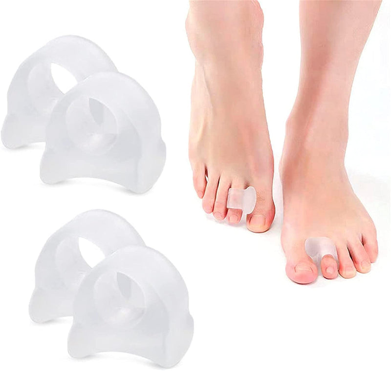 4 Pieces Gel Toe Separators, Toe Separators, For Smoothing Overlapping Toes, Big Toe Separators, Silicone Toe Separator For Overlapping Toes, Hammer Toes, Pain Relief For Malformation - NewNest Australia