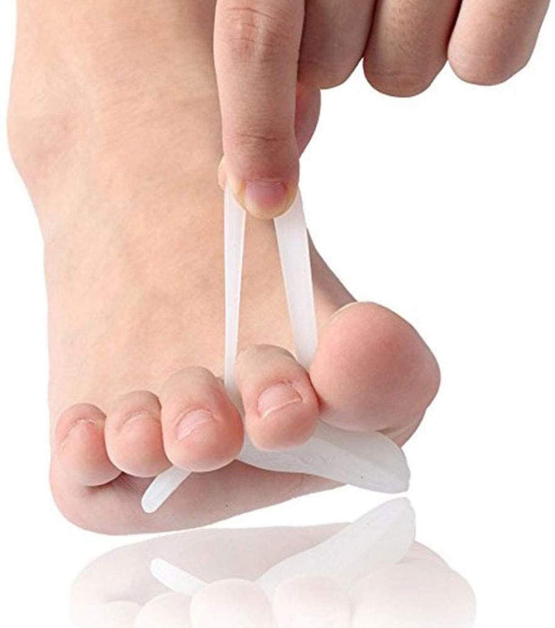 PEDIMEND™ Silicone Gel Hammer Toe Pads - Instantly Relieve Pressure on Bent Toes - Provide Relief from Painful Hammered, Claw Curling, Mallet or Hammertoes - For Men & Women - Foot Care (1PAIR - 2PCS) 1pair - 2pcs - NewNest Australia