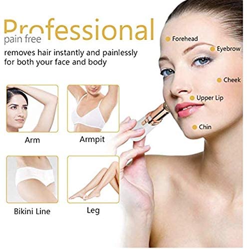 LA Beauty™ Facial Hair Remover for Women, Painless Lady Shaver for Flawless Face Hair Removal, Great for Peach Fuzz, Chin, Upper Lip Hair, Battery Included with Built-in LED Light - NewNest Australia