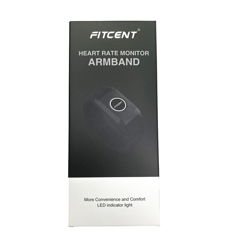 FITCENT Bluetooth Heart Rate Monitor Armband, ANT+ Heart Monitor Arm Band, Optical Heart Rate Sensor Compatible with Strava Peloton Garmin iFit Wahoo - NewNest Australia