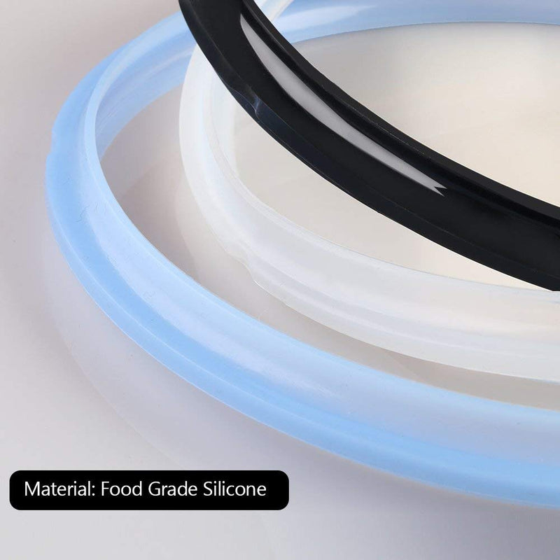 3PCS Silicone Sealing Ring for Instant Pot 6 qt, Insta Pot Seals Replacement Gasket 6 Quart Instapot Sealing Ring for 6/5Qt, Food-Grade Silicone for IP-DUO60, IP-LUX60, IP-DUO50, Smart-60, IP-CSG60 - NewNest Australia