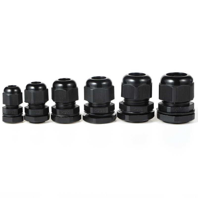 Cable Gland -LOKMAN 34 Pack Plastic Waterproof Adjustable 3-16mm Cable Connectors Cable Gland Joints With Gaskets, PG7, PG9, PG11, PG13.5, PG16,PG19 With Durable PP Storage Case (Cable gland kit) Cable gland kit 1 - NewNest Australia