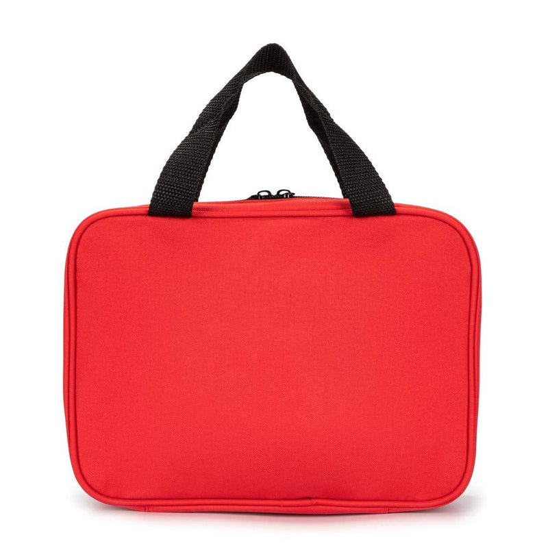 Jipemtra Red First Aid Bag Empty Travel Rescue Pouch First Responder Storage Medicine Emergency Bag for Car Home Office Kitchen Sport Outdoors (Red with Zippered Mesh Bags) Red With Zippered Mesh Bags - NewNest Australia