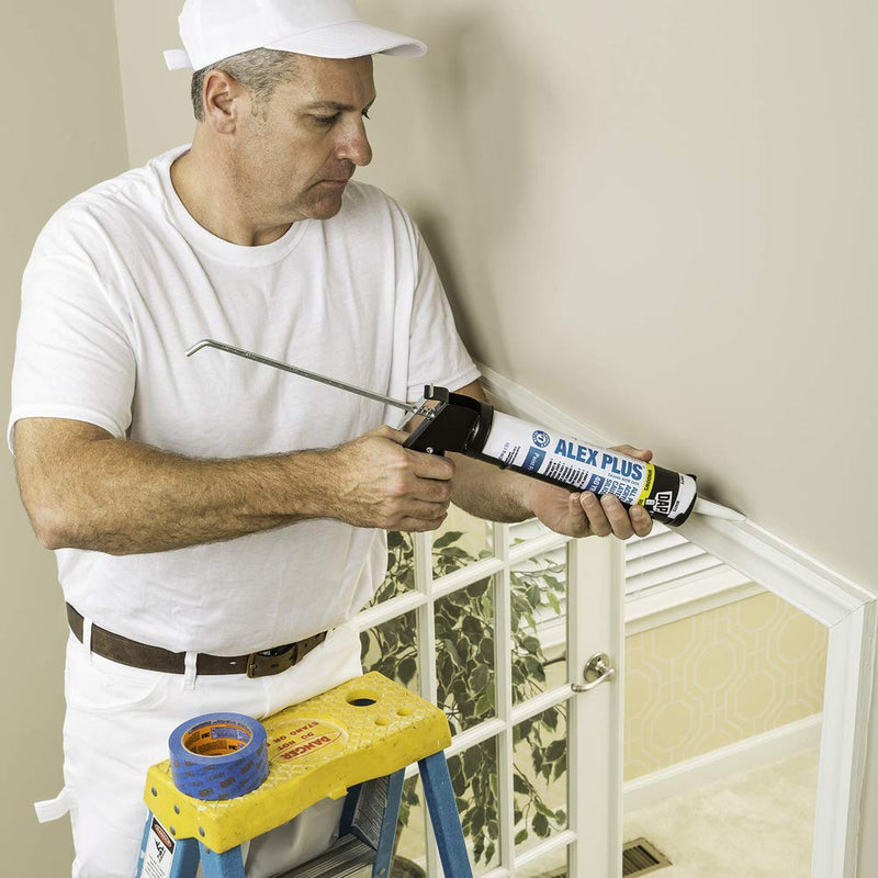 DAP INC 18152 10.1oz White Alex Plus Acrylic Latex Caulk with Silicone 10.1 FL OZ - NewNest Australia