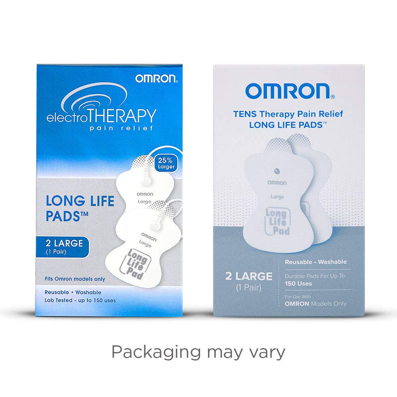 Omron Large Long Life Pads for TENS Unit (PMLLPAD-L), 1 Pair Large Pads - NewNest Australia