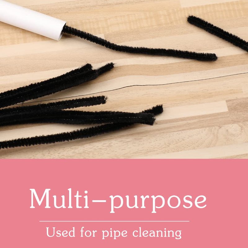 60 Pieces Black Pipe Cleaners,Craft Pipe Cleaners,Pipe Cleaners Chenille Stem,Pipe Cleaners Bulk,Art Pipe Cleaners for Creative Home Decoration Supplies Arts and Crafts Project 60pcs - NewNest Australia