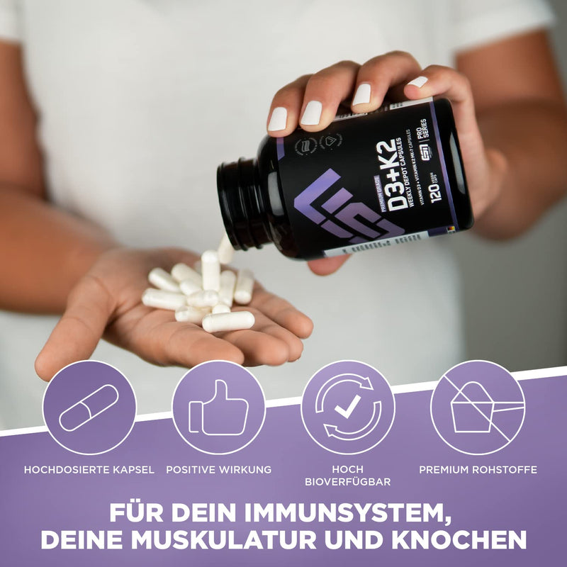 ESN Vitamin D3+K2, 120 caps single - NewNest Australia