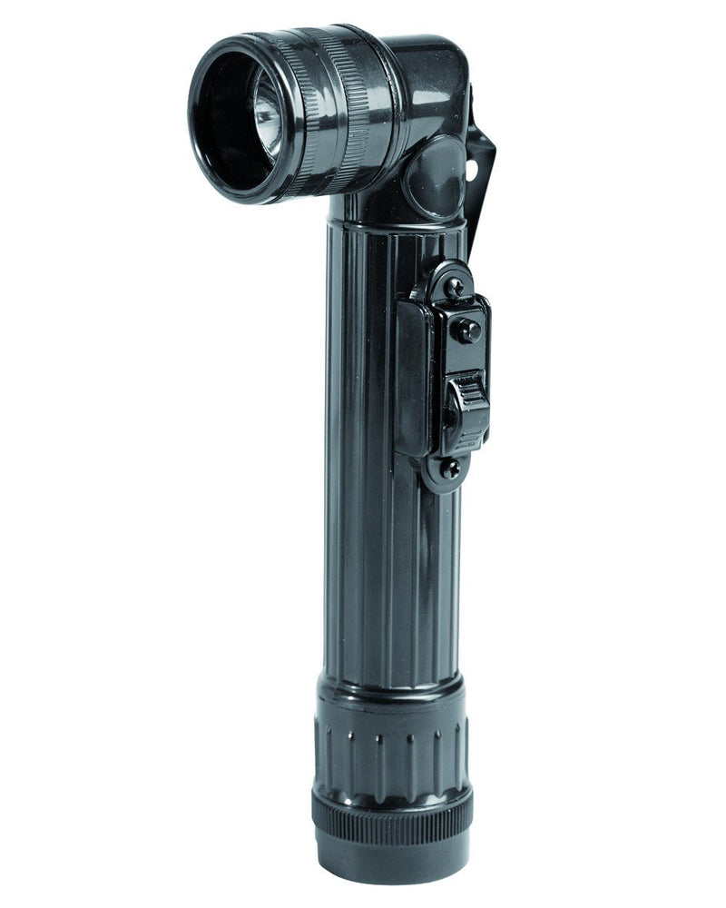 Mil-Tec LED Anglehead Flashlight (Black, Small) Black - NewNest Australia