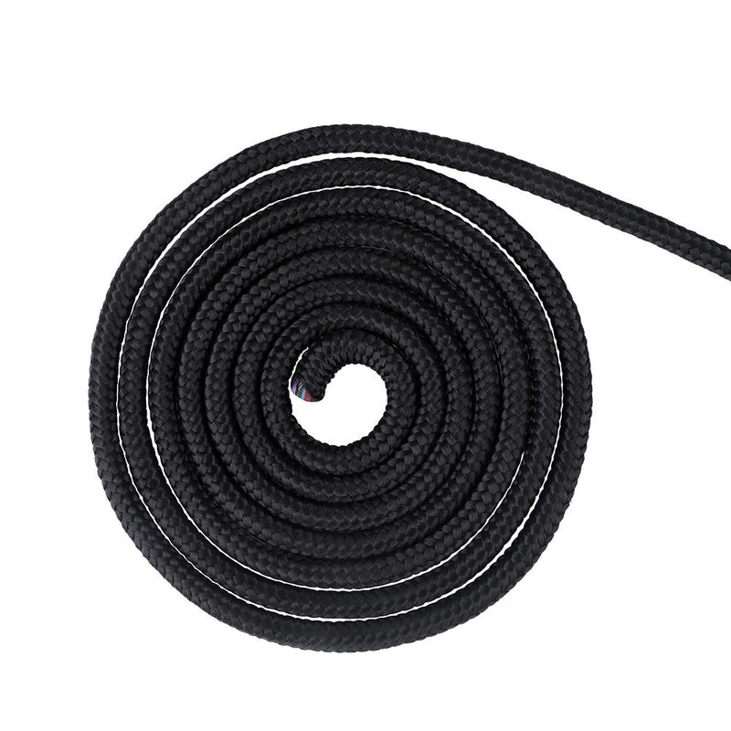 98 ft Nylon Rope,1/4-Inch Solid Nylon Rope,Black Flagline Rope,All Purpose Tie-Down Ropes for Garden,Tie,Pull,Knot (Thick 6mm) 6mm x 98ft Black - NewNest Australia