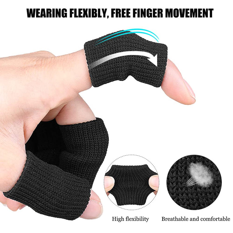 Finger Support Compression Sleeves (30Pcs), Breathable Thumb Support Brace Splint Arthritis Sleeve for Finger Joint Pain Relief, Comfortable Finger Protector for Triggger Finger Sports Aid Support - NewNest Australia