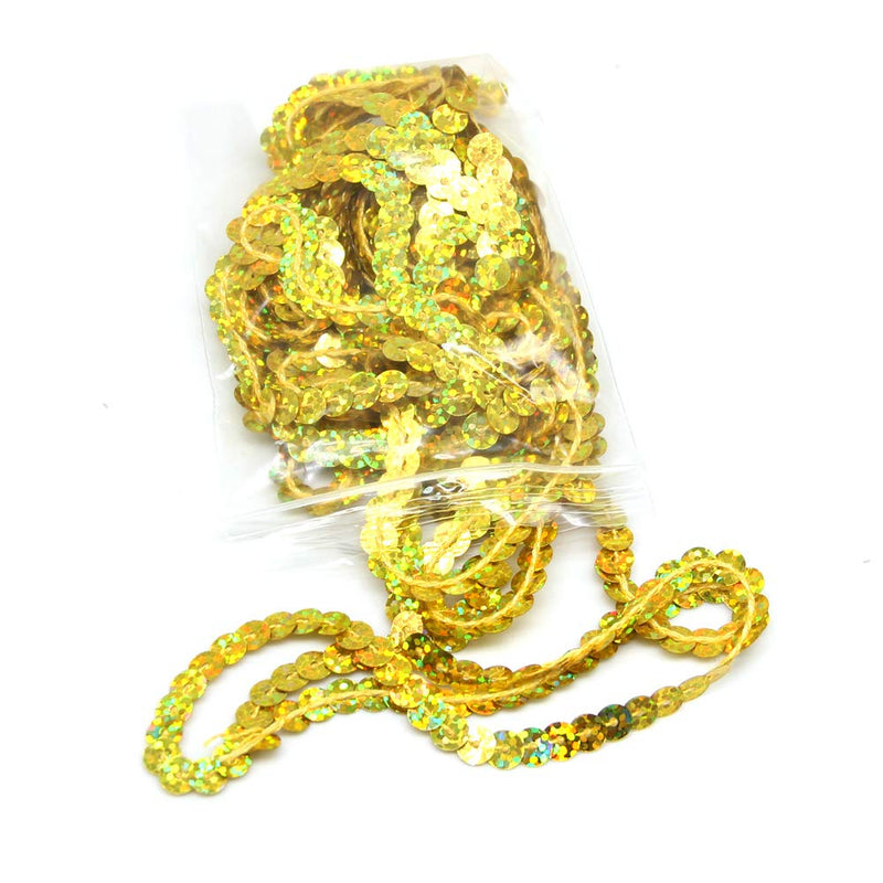 Laser Sequins 6mm Wide 140 Yard Mixed 14 Color,Handmade Crafts Environmental Flat Sequin Strip Trim on Strings for Crafts, Fringe, and Sewing - NewNest Australia