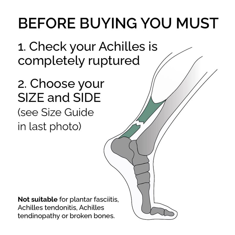Achilles Tendon Rupture Night Splint Orthopedic Recovery Brace For Torn Achilles, Comfortable And Lightweight Support, Provides Alternative To Boots And Supports Sleep (Large, Right) - NewNest Australia