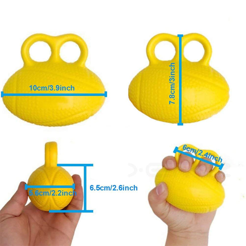 Finger Exerciser Ball, Finger Strengthener Training Silicone Squeeze Eggs, Hand Grip Strength Training, Forearm Wrist Stress Relief Ball, for Athletes Musicians Hand Strength Therapy Rehab Exerciser - NewNest Australia