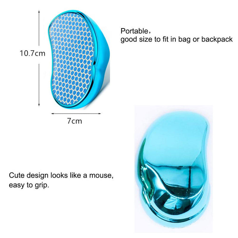 Ruichicoo Nano Glass Foot File， Reusable Nanotechnology Dead Skin Callus Remover Pedicure Tools (Blue) Blue - NewNest Australia