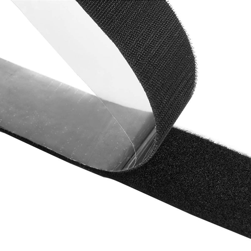 GOHOOK 2 Inch Adhesive Black Hook and Loop Tape - 5 Yards, Heavy Duty Strips/Industrial Strength Sticky Fastener 1 - NewNest Australia