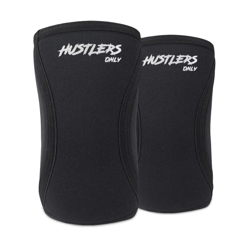 Hustlers Only Elbow Sleeves Weightlifting 5mm Neoprene Compression Elbow Braces for Instant Joint Pain Relief Elbow Support Sleeves for Gym Training, Fitness, and Workout. (M, Black) M - NewNest Australia