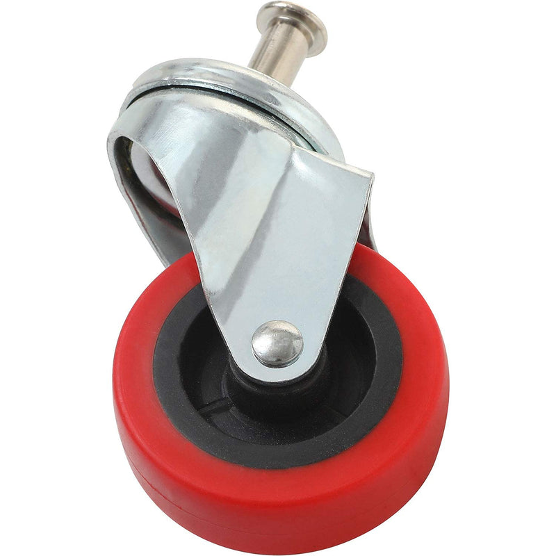 Online Best Service 2 Pack Heavy-Duty 2.5" Swivel Caster Wheel Creeper Service Cart Stool Post Mount 2 pcs Red - NewNest Australia