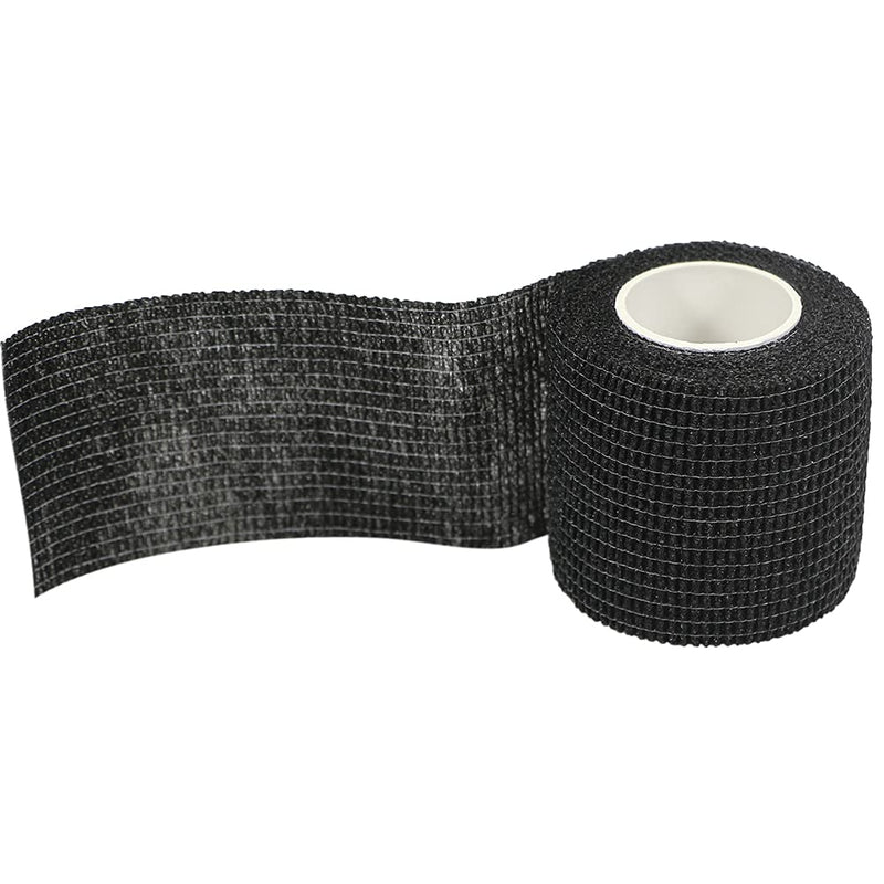 QiGui, 8 rolls of self-adhesive, cohesive, elastic bandage for fingers, hands, toes and feet, 5 cm x 4.5 m, black - NewNest Australia