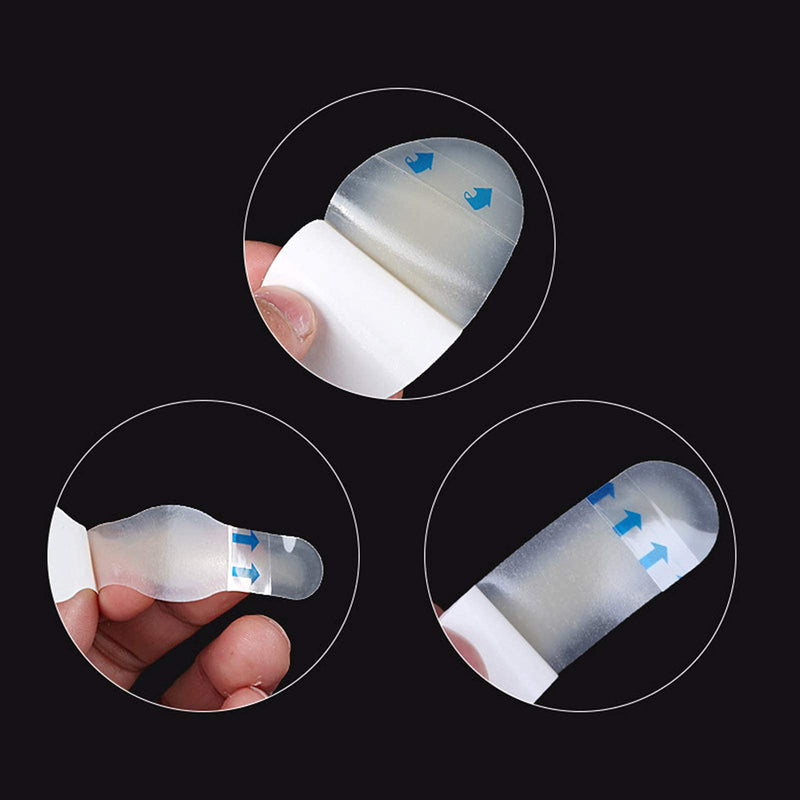 Pack Of 24 Blister Plasters, Blister Foot Protection, Blister Pads, Gel Plasters, Waterproof Hydrocolloid Bubble Plasters, Invisible Hiking Against Blisters On Heels, Toes And Feet - NewNest Australia