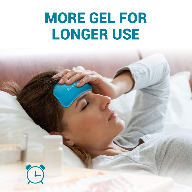 Comfytemp Mini Gel Ice Pack for Injuries (6 Packs), 3" X 4.5" Reusable Cold Pack, Cold Compress for Kid, Headache, Tired Eyes, Wisdom Teeth, Breastfeeding, Pain Relief, First Aid, Small Cooling Pillow - NewNest Australia