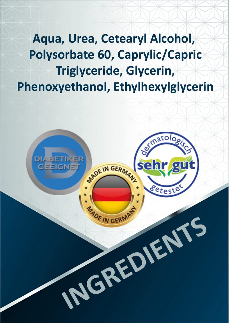 Blueline 20% Urea Cream, cracked cream for very dry and callused skin, care cream for psoriasis and neurodermatitis, callus softener and callus remover (100ml) 100 ml (pack of 1) - NewNest Australia