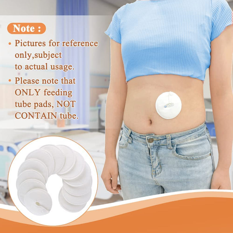 NEPPT Feeding Tube Pad G Tubes Button Pads Holder Covers Peg Tube Supplies Catheter Support Peritoneal Abdominal Dialysis Extra Soft and Absorbent Pads (12 Pack) - NewNest Australia