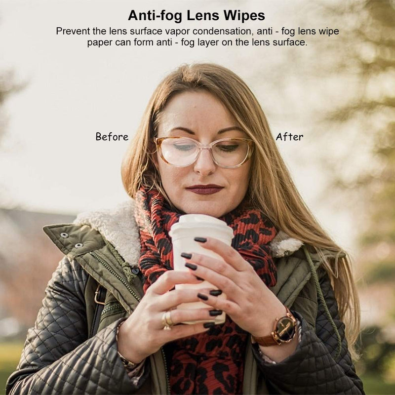 Alibeiss Anti-Fog Lens Wipes Pre-Moistened Anti-Fog Wipes,6" X 5",for Eye Glasses (30 Pack) 6x5 Inch (Pack of 30) - NewNest Australia