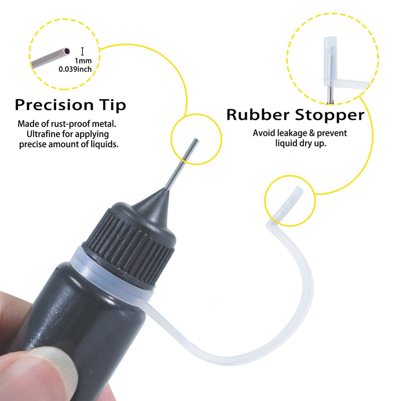 FUNSHOWCASE Precision Tip Applicator Bottles 10-Count, Each 13ml 0.44oz - NewNest Australia