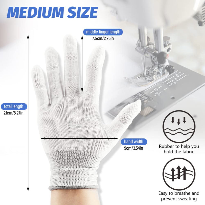 SYCOOVEN 13 PCs Free Motion Quilting Template Set Includes 8 Quilting Templates, Quilting Frame, Quilting Gloves, Ruler and Quilting Stickers for DIY Quilting on Sewing Machine As Picture Show - NewNest Australia