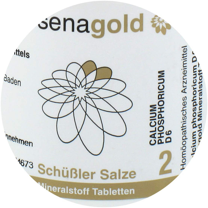 Schuessler salts No. 2 | Calcium phosphoricum D6 | tablets | gluten-free (400 pieces) 400 pieces (pack of 1) - NewNest Australia