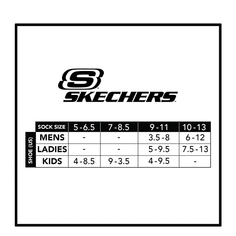 Skechers Girls' 6 Pack Low Cut Socks 9-11 Multi - NewNest Australia