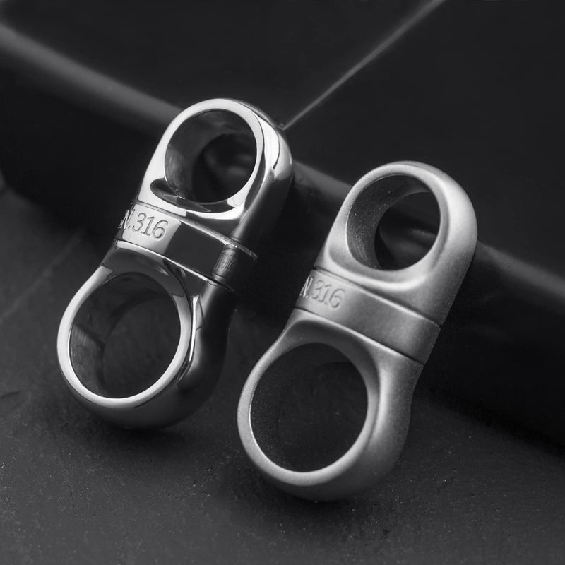 TISUR Swivel Key Rings for Keychains, 360°Rotatable Key Chain Rings for Keys, DIY Crafts Jewelry Making Connector Project Accessories (Polished-2 Pack) Polished-2 Pack - NewNest Australia
