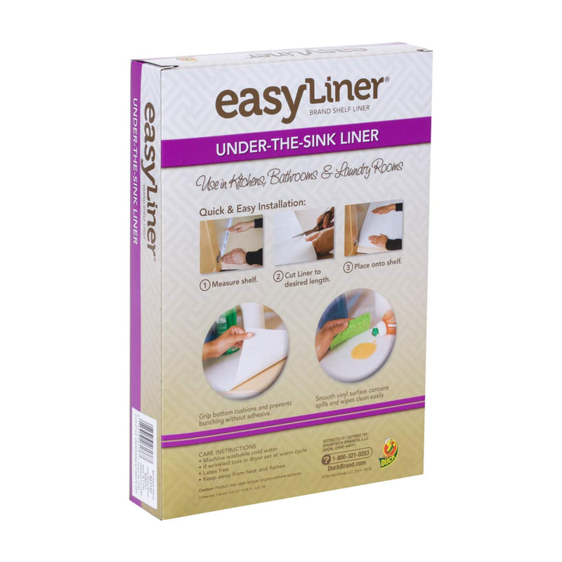 NewNest Australia - Easy Liner Under-the-Sink Liner, Non-Adhesive, White, 27 Inches x 4 Feet (280741) 