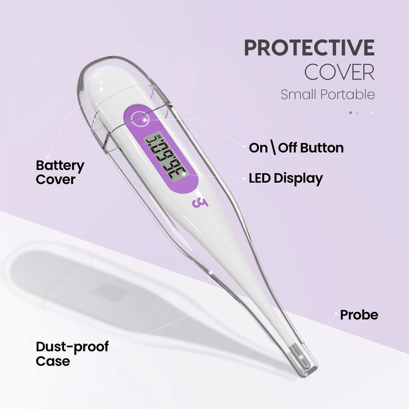 Femometer Vinca Lite Basal Thermometer, Digital Fertility Thermometer Fertility Monitor for Ovulation Cycle Control, No Bluetooth, Purple - NewNest Australia