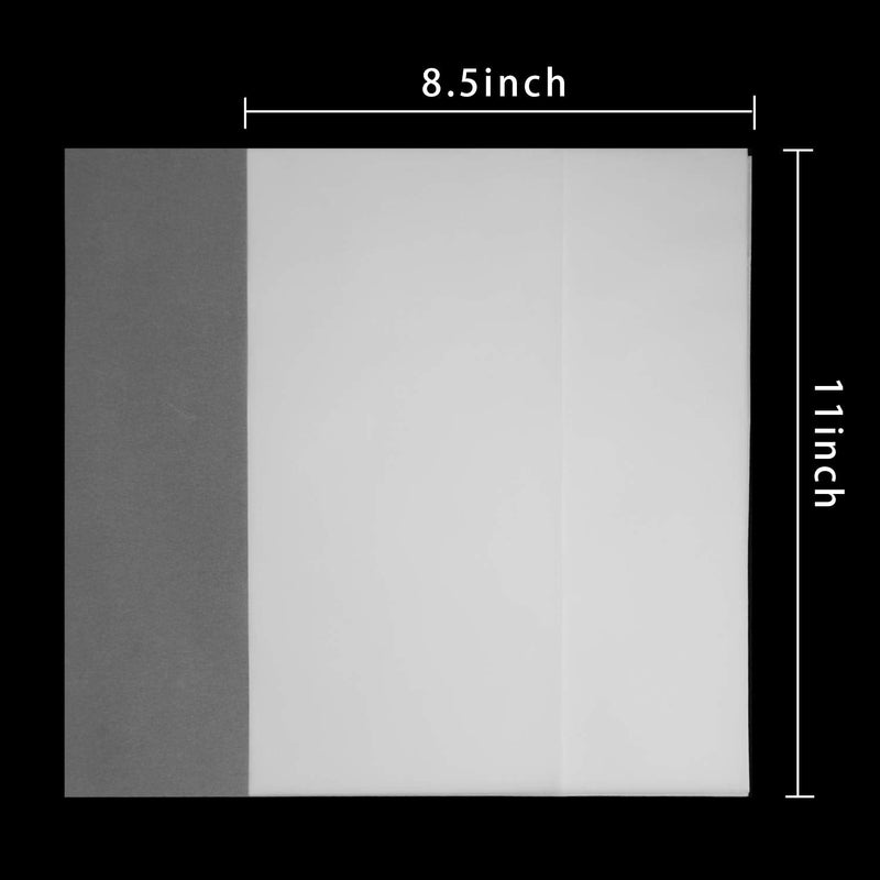 Vellum Paper 8.5 x 11 Translucent Printable 65 Sheets for Tracing 50LBS/73GSM - NewNest Australia